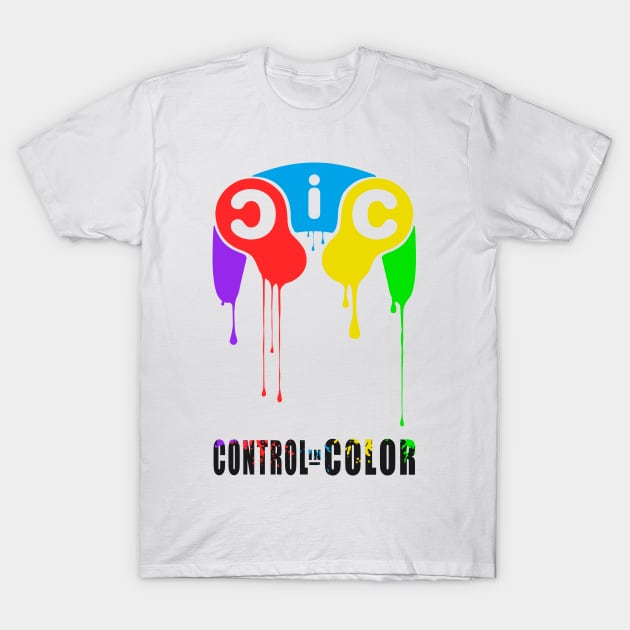 CiC Logo Drip (B) T-Shirt by ControlInColor